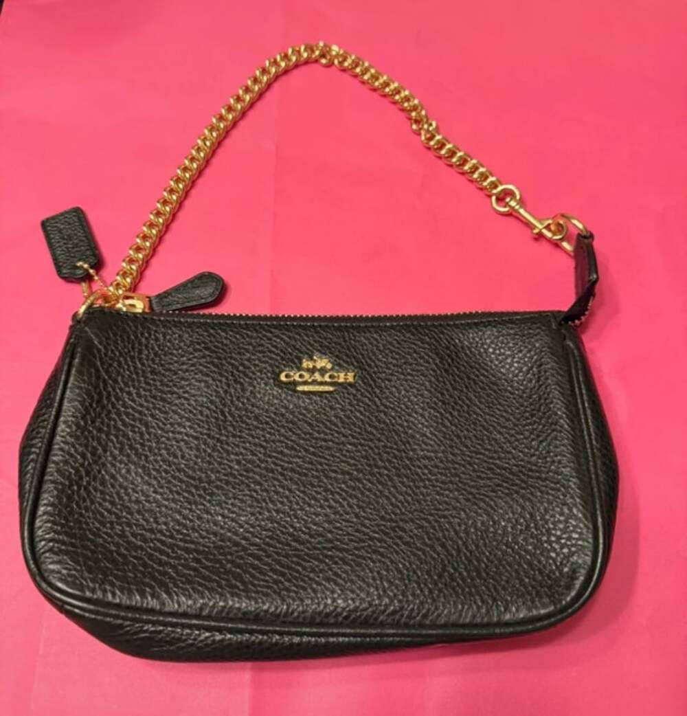 Coach Nolita 19 Black Pebble Leather Handbag